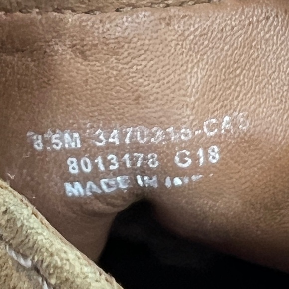 Frye Sierra Whipstitch Bootie Cashew Suede Leather Size 8.5 - Picture 11 of 12